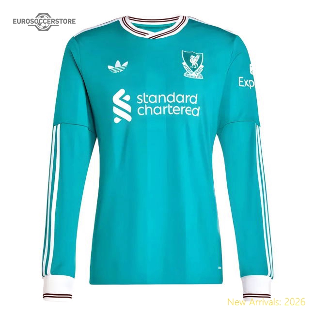 Authentic 2025-2026 Liverpool Long Sleeve Third Shirt - Premium