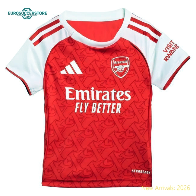 Durable Arsenal Kids Jersey 2025-2026 Stretchy Dri-fit