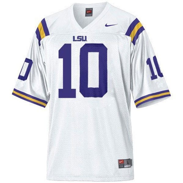 Youth LSU Tigers #10 Joseph Addai Performance Jersey - Economical