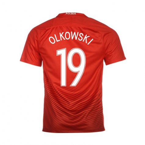 Premium Quality Poland Away 2016 Olkowski 19 Soccer Jersey Shirt