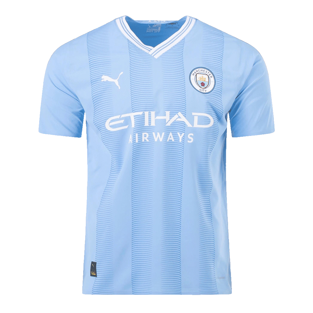 Player Version DE BRUYNE #17 Manchester City Home Soccer Jersey 2023/2