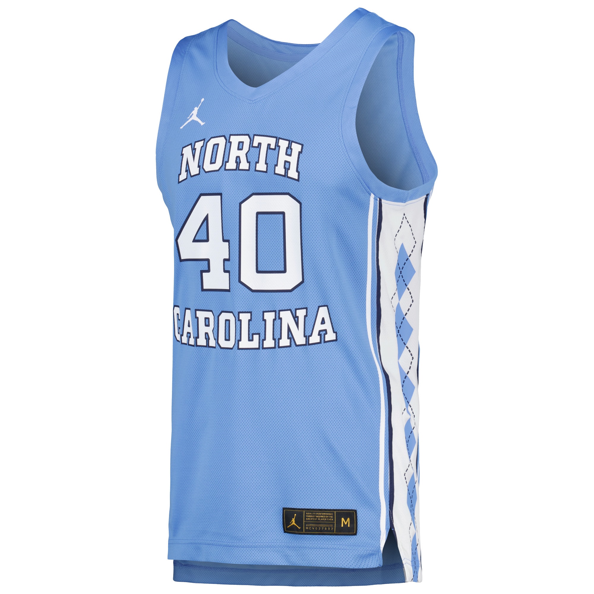 [DDG] Hubert Davis North Carolina Tar Heels Replica Basketball Player Jersey - Carolina Blue