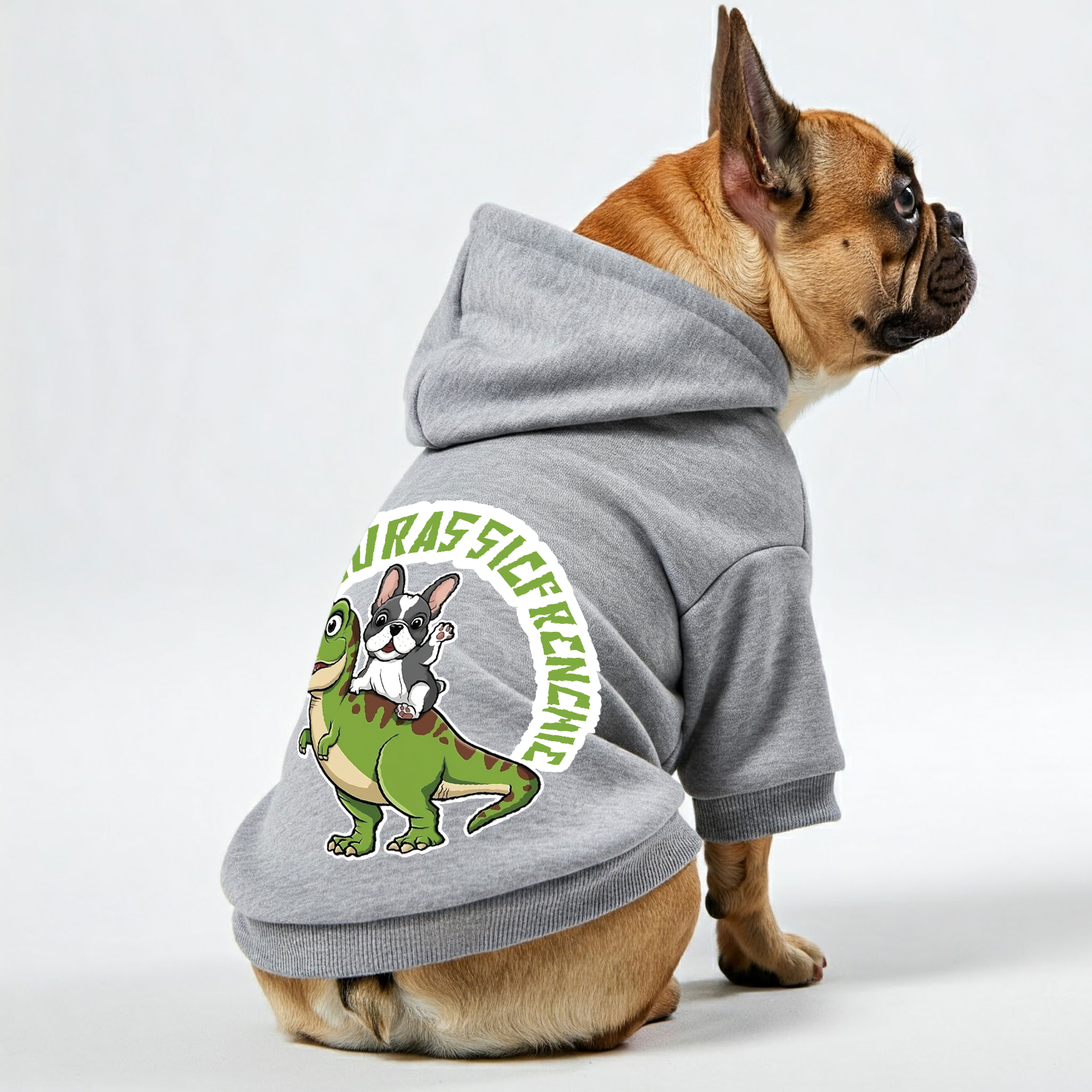 Jurassicfrenchie - Trendy Personalized French Bulldog Hoodies With Funny Quotes – Stylish, Cozy, And Premium 100% Cotton For Frenchie Fans