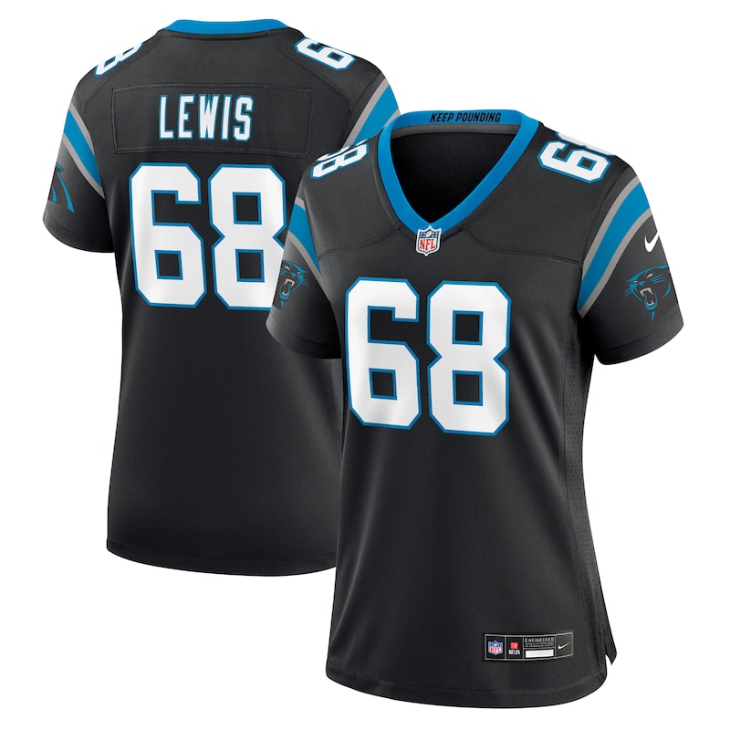 None Damien Lewis CAR Panthers Sleek Genuine Jersey Football Apparel