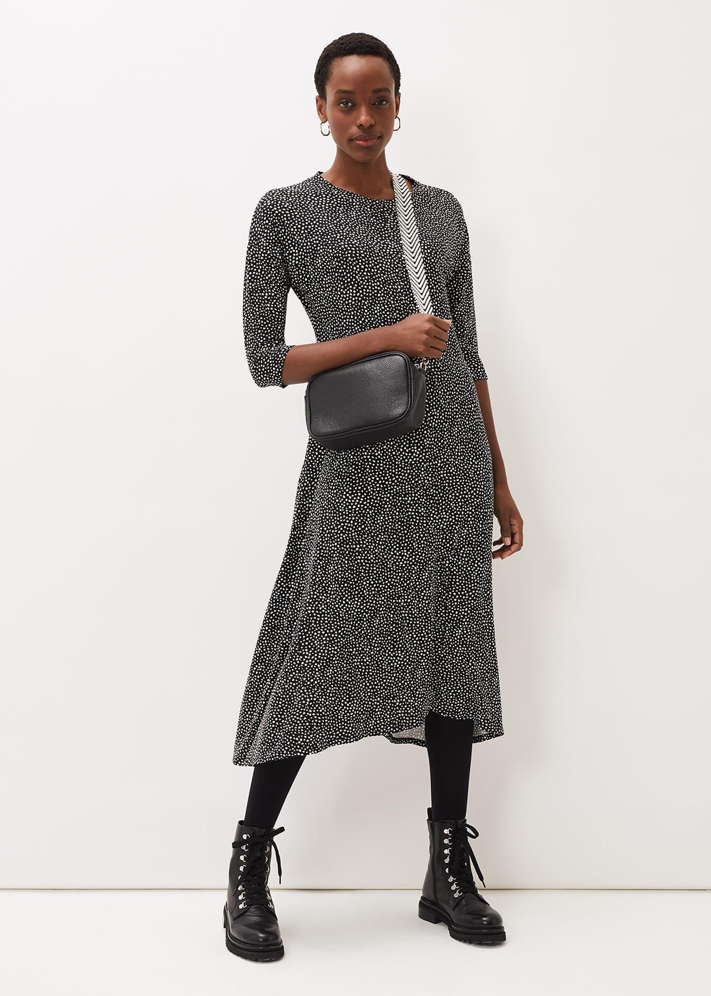 Paris Spot Print Dress