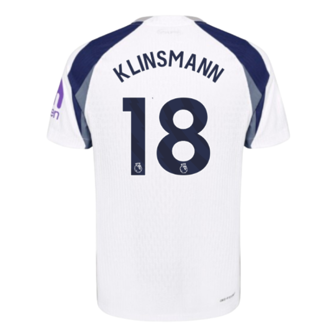 2025-2026 Tottenham Hotspur Authentic Home Top (Klinsmann 18)