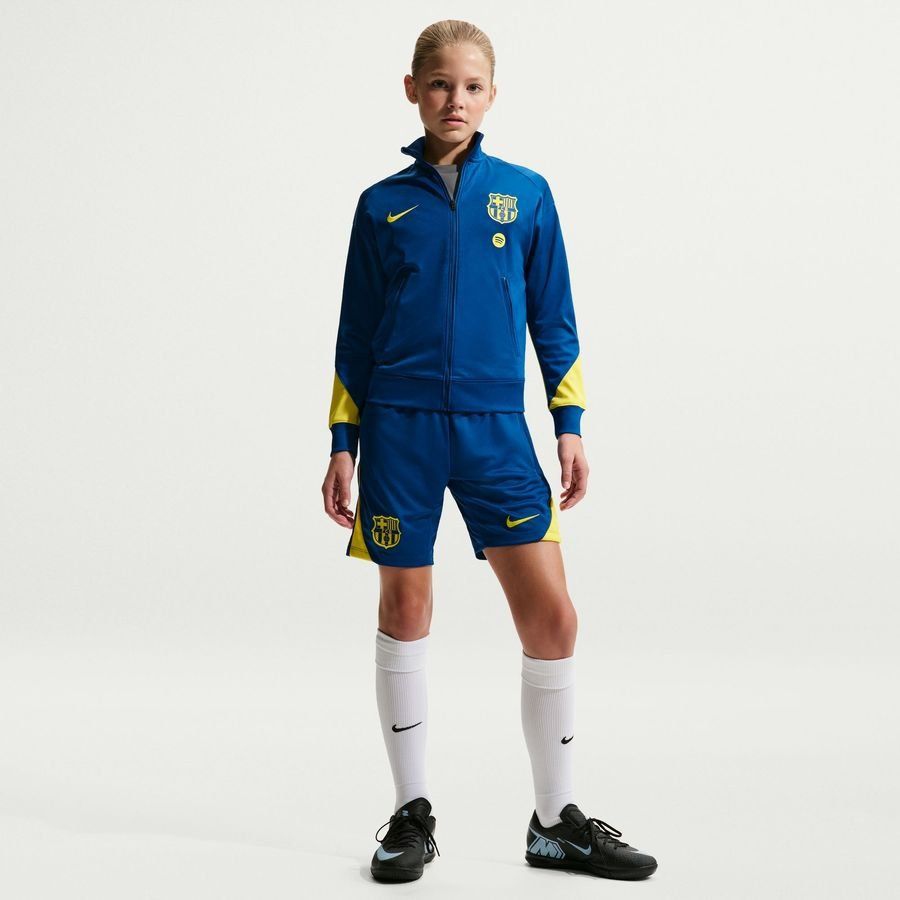 Barcelona Training Shorts Dri-FIT Strike - Gym Blue/Opti Yellow Kids