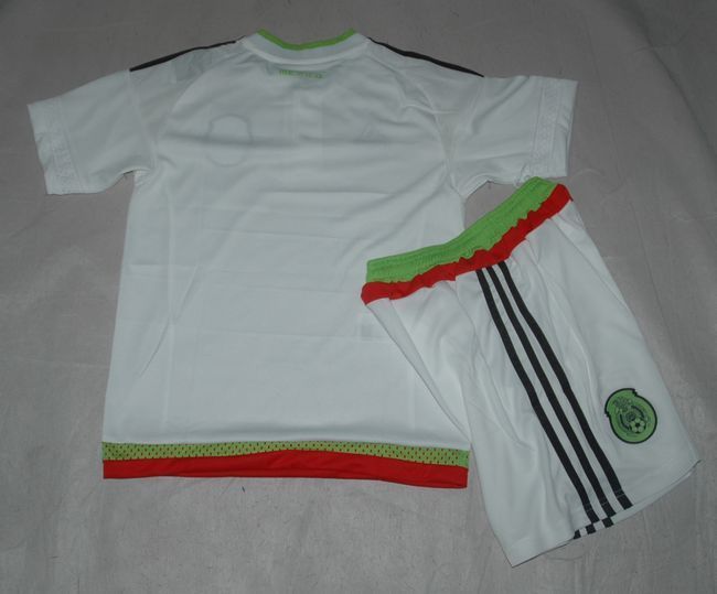 Kids Mexico 2015-16 Away Soccer KitShortsShirt - Official Replica