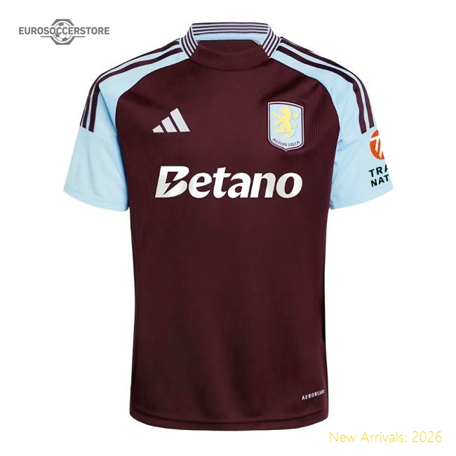 Top-Grade Elite 2024-2025 Aston Villa First Uniform Your Name