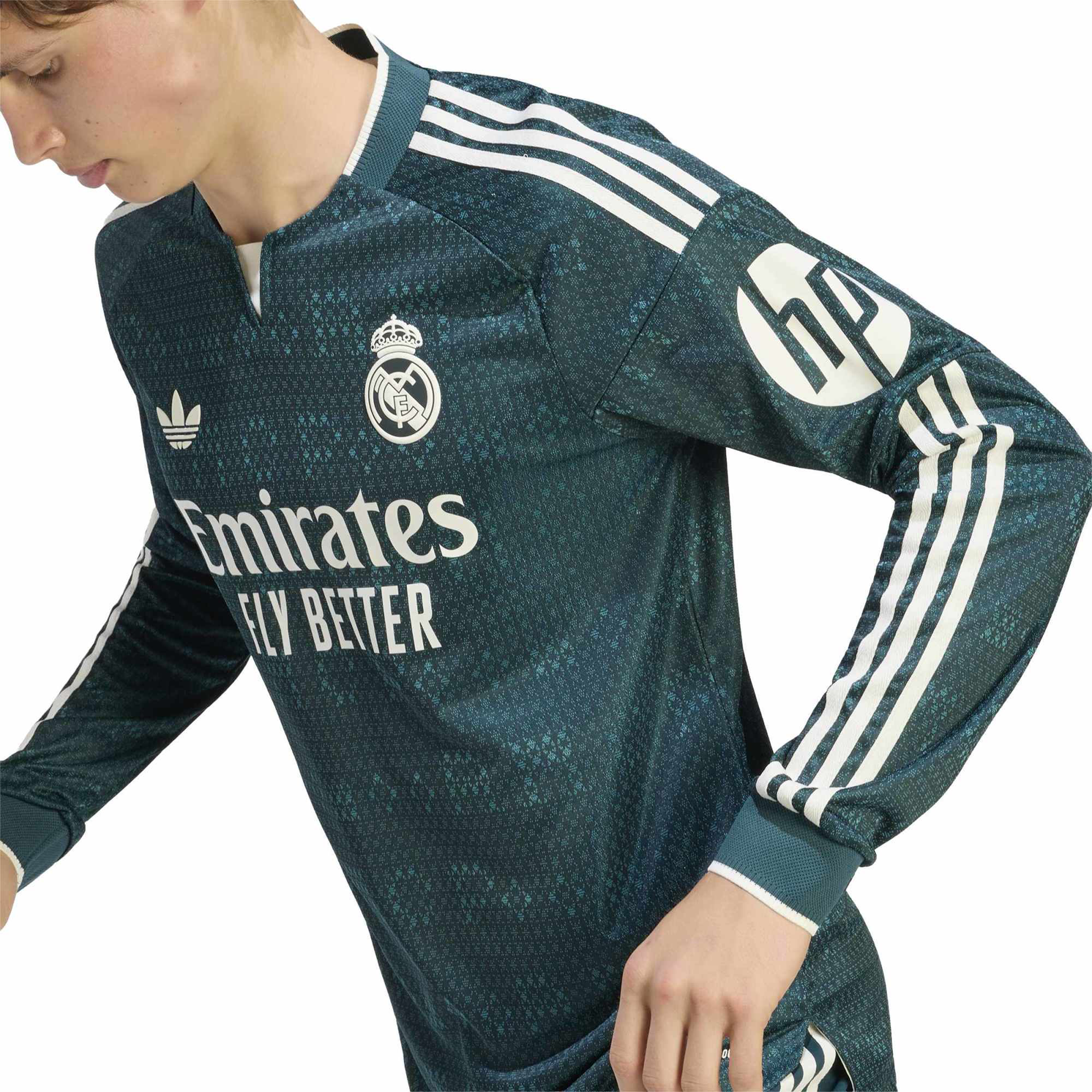 [JED] Real Madrid 2026/27 Away On-Field Authentic Long Sleeve Jersey - Green
