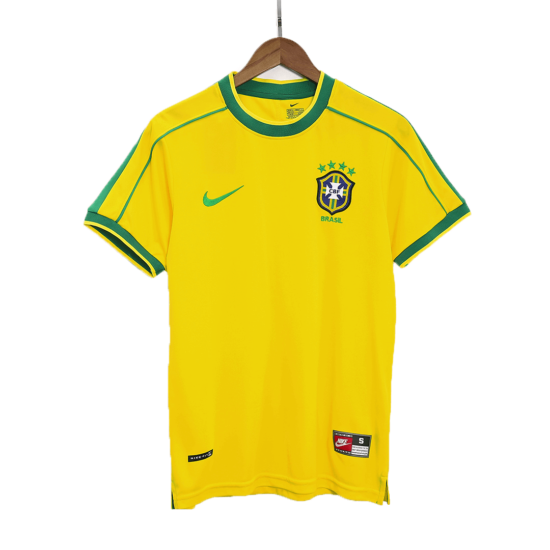 High Quality Professional Grade 1998 BRAZIL RETRO HOME SHIRT