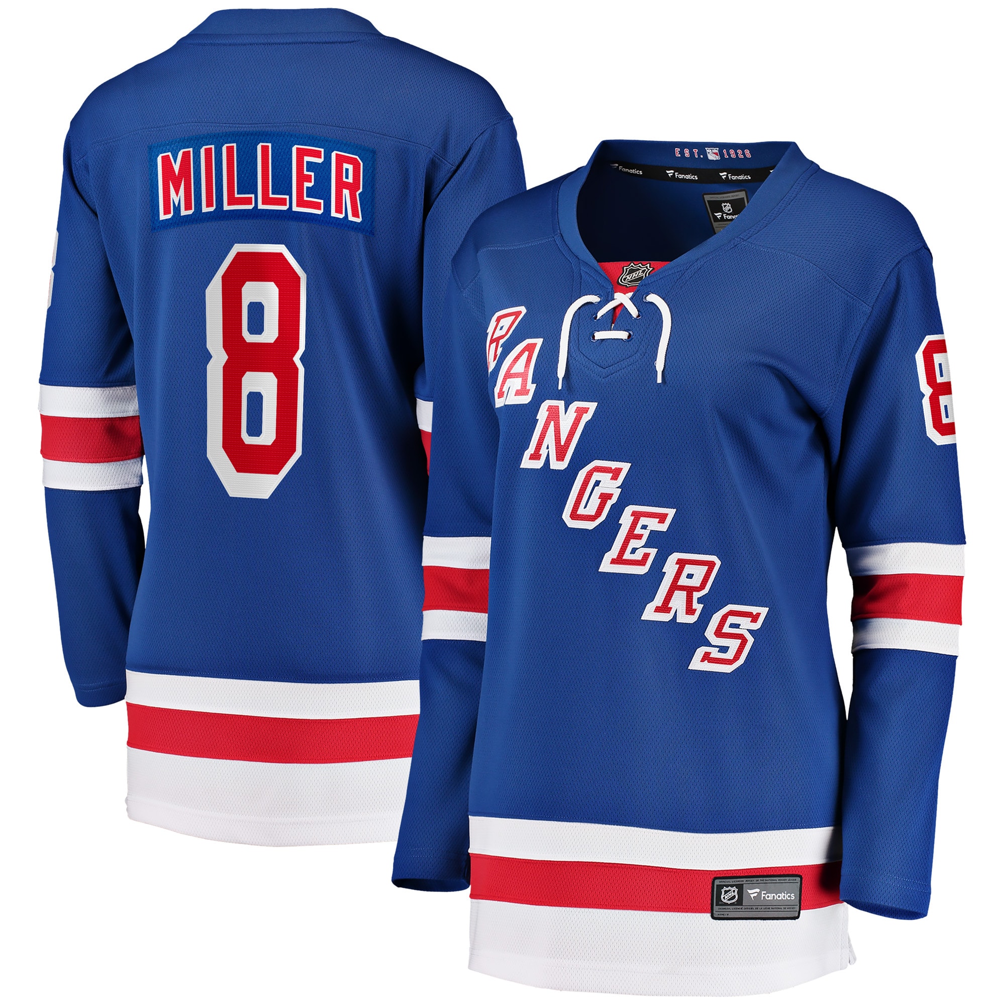 [LK] J.T. Miller New York Rangers Women's Home Breakaway Player Jersey - Blue