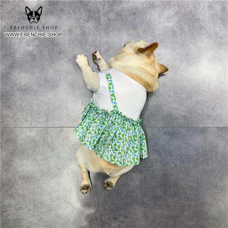 Frenchie Summer Dress Floral Design (W308)