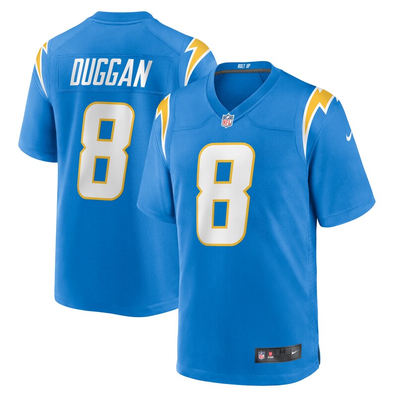 None Max Duggan LA Chargers Bold Pro-Level Jersey Football Apparel