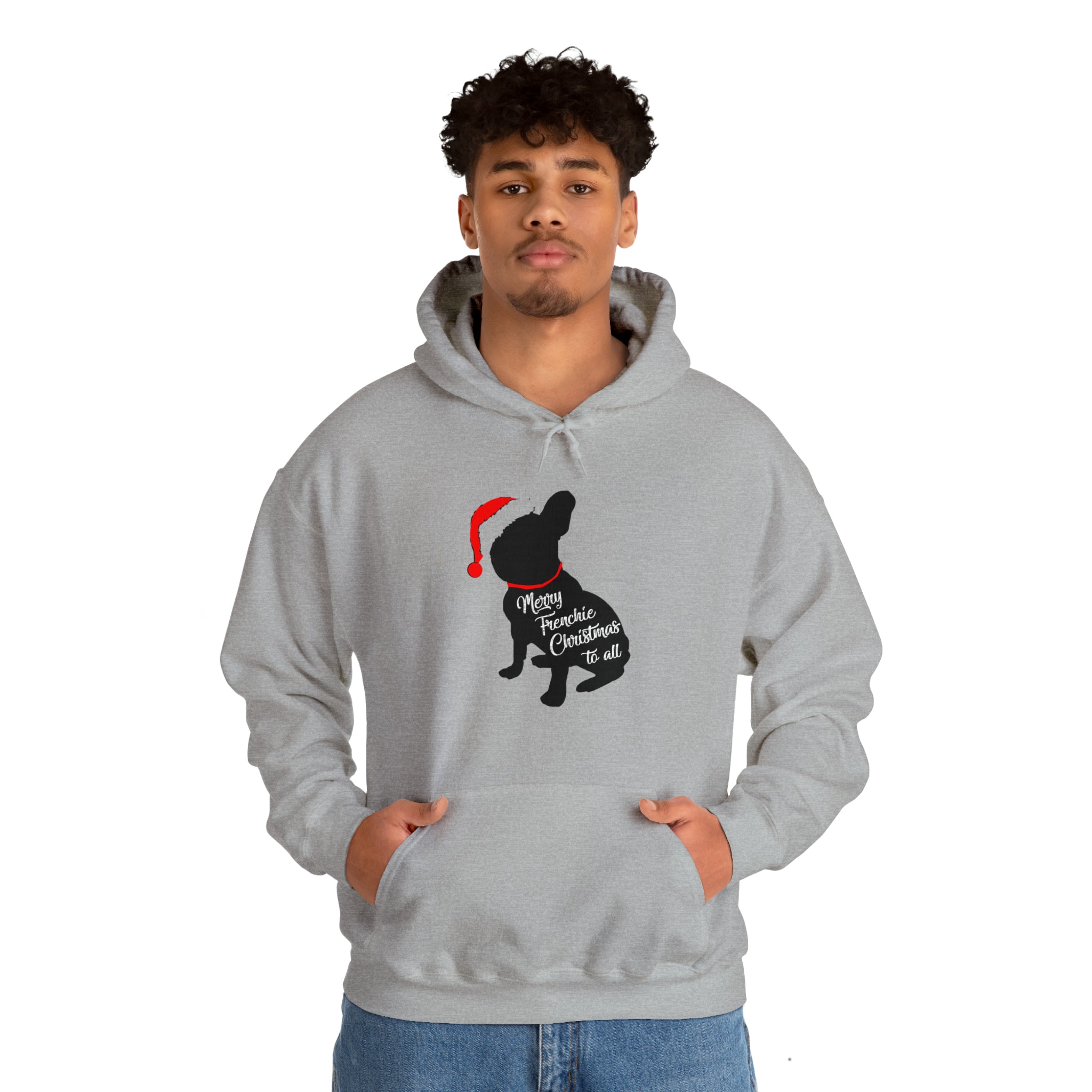 Merry Frenchie Christmas Unisex Hoodie