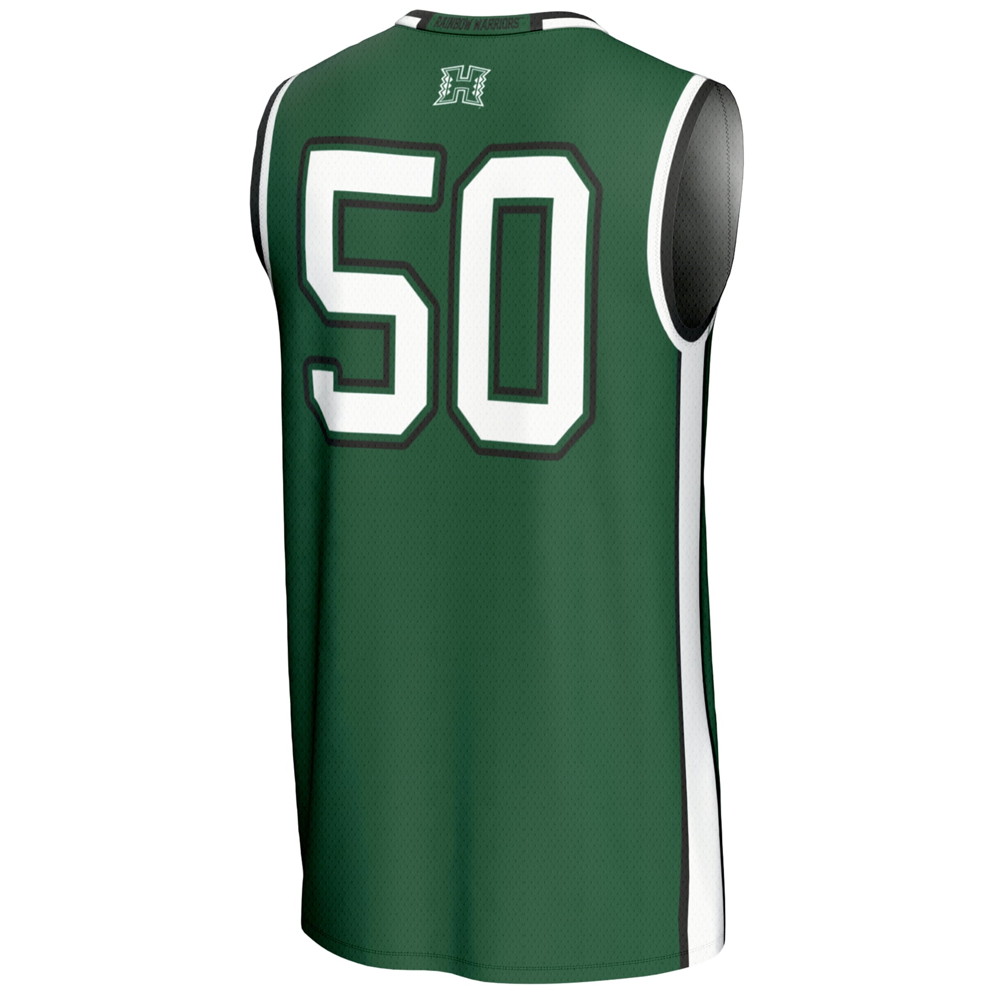 #50 Hawaii Rainbow Warriors GameDay Greats Youth Lightweight Basketball Jersey - Green