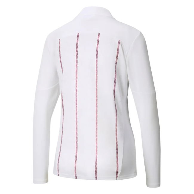 2024-2025 Man City Prematch Half Zip Top (White)