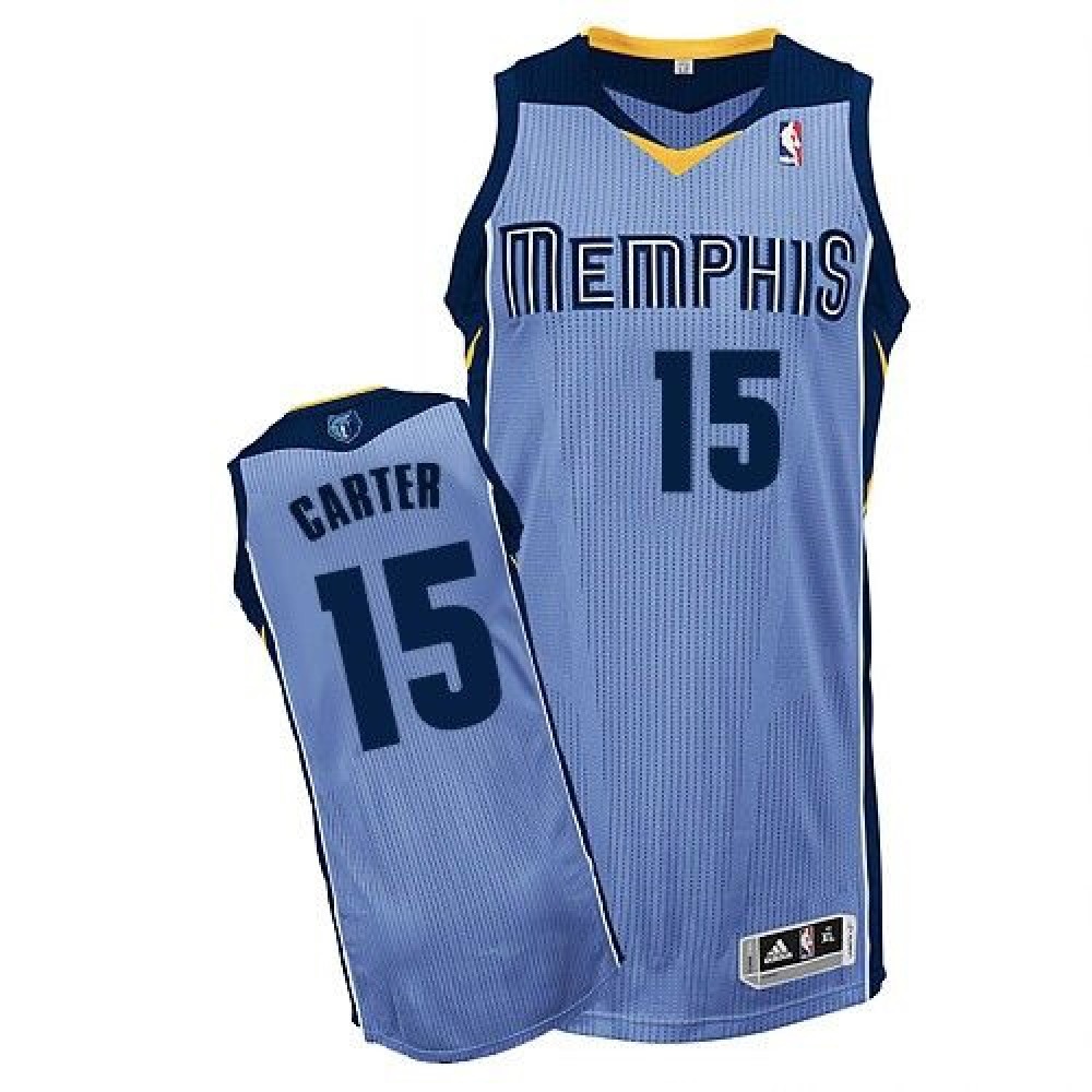 Vintage Men's Memphis Grizzlies #15 Vince Blue Basketball Jersey