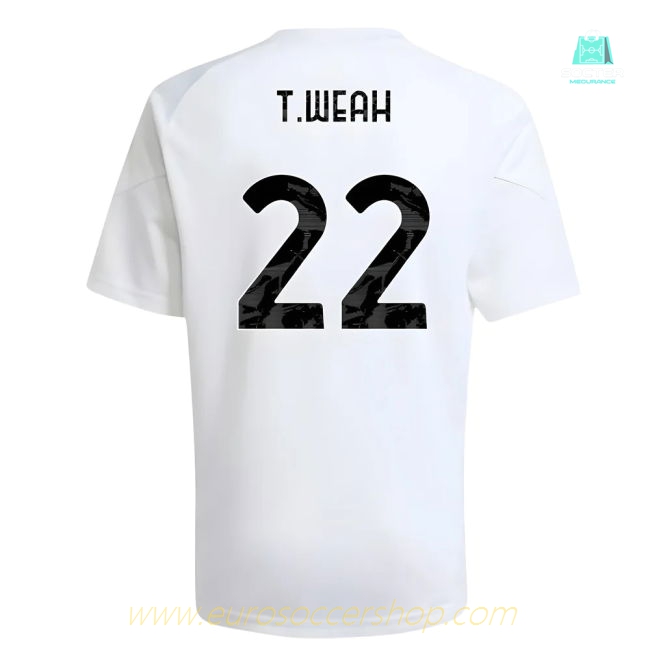 2025-2026 Juventus Training Shirt (White) - Kids (T.Weah 22)