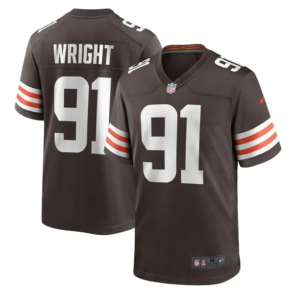 None Game NFL Jersey - Brown | Durable Football Apparel | NFL Football
