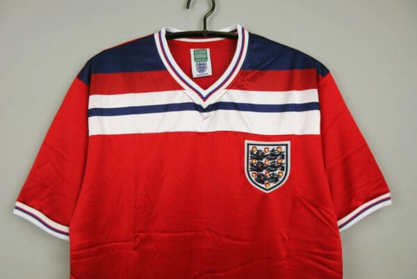England 1980 Away Red Football Kit