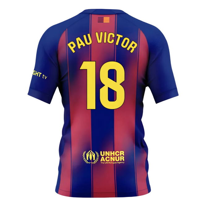 2025-2026 Home Shirt by Barcelona (Youth