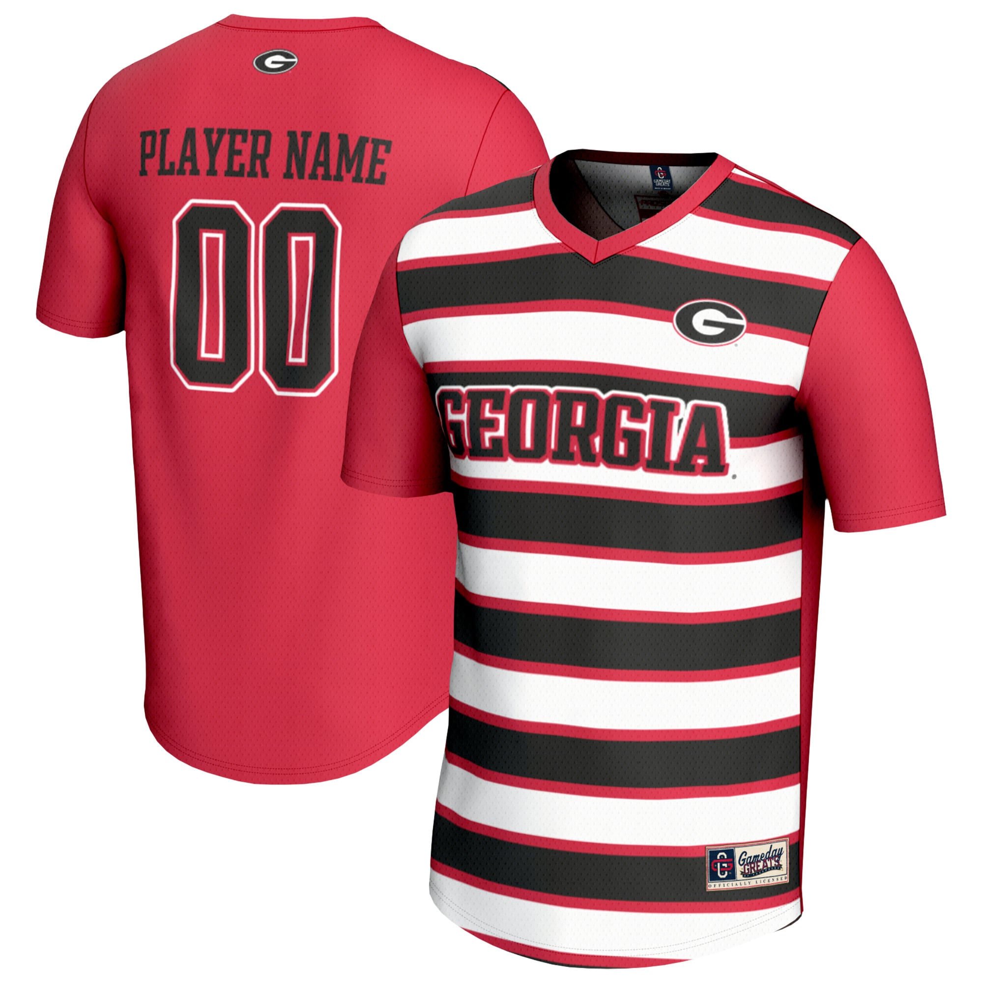 Georgia Bulldogs GameDay Greats Unisex NIL Pick-A-Player Collegiate Women's Soccer Lightweight Fashion Jersey - Red