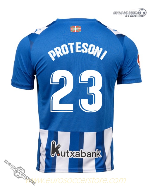 Deportivo Alavés Home PROTESONI 23 Football Jersey for the 25-26 Season