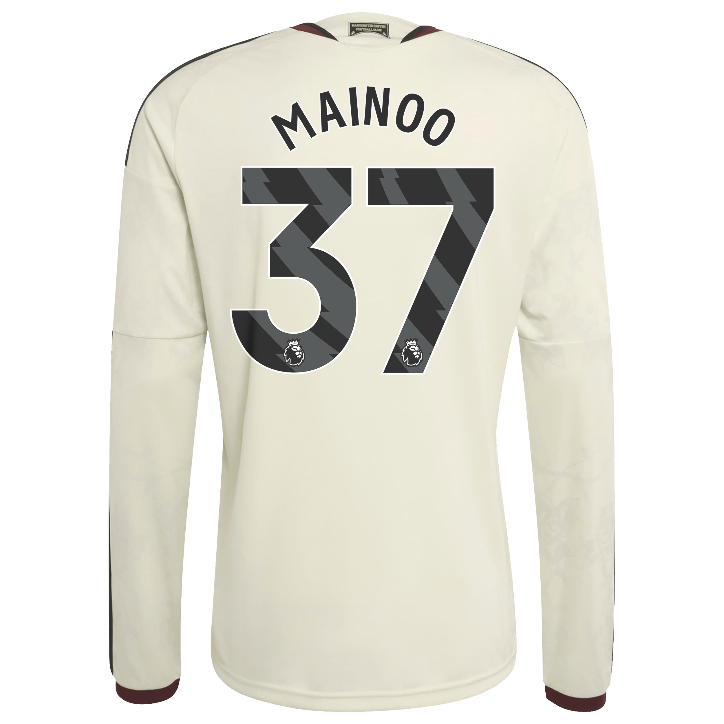 [LK] Kobbie Mainoo Manchester United 2026/27 Third Replica Long Sleeve Jersey - Cream