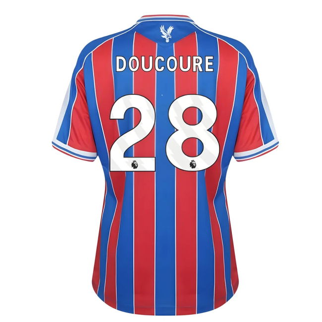 Die-hard Crystal Palace Crystal Palace Home Shirt Womens Doucoure ...