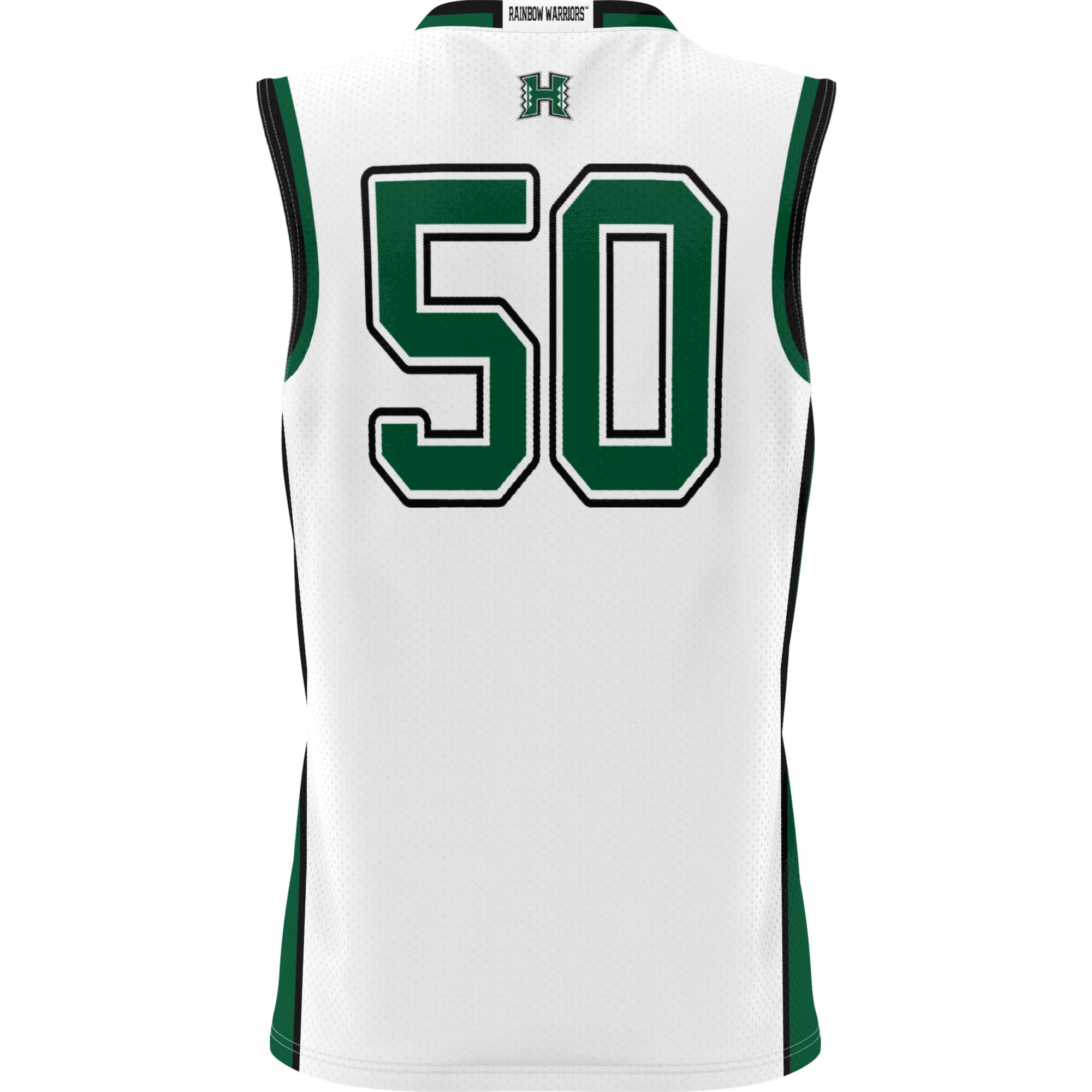 #50 Hawaii Rainbow Warriors GameDay Greats Unisex Lightweight Basketball Jersey - White