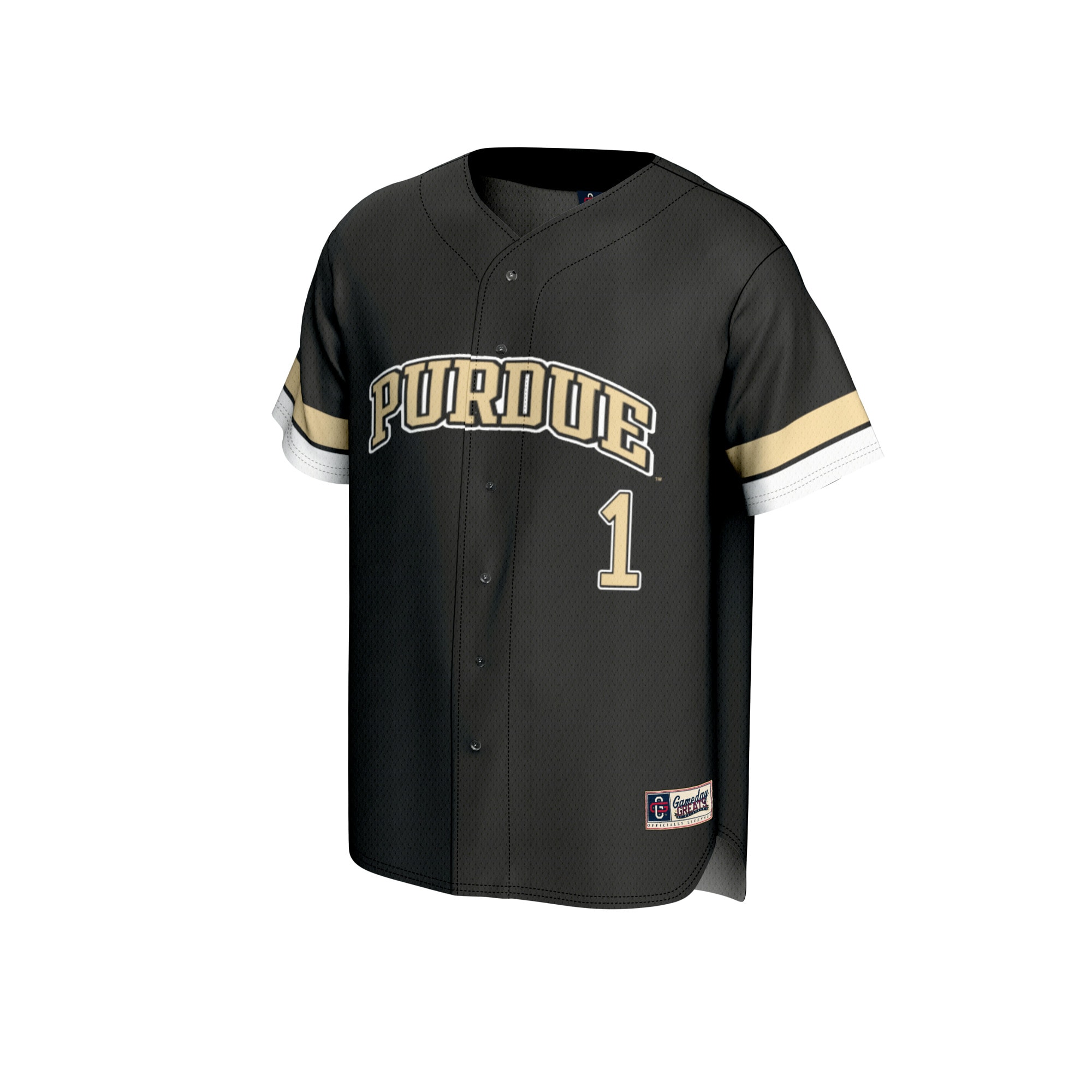 [DDG] Purdue Boilermakers GameDay Greats Youth Lightweight Collegiate Baseball Fashion Jersey - Black