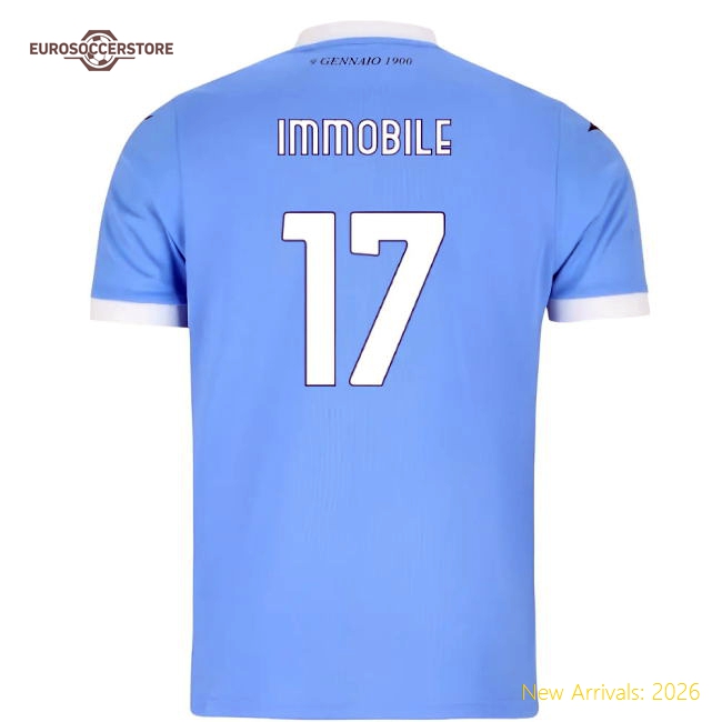 2025-2026 Lazio Home Shirt (Kids) (Immobile 17)