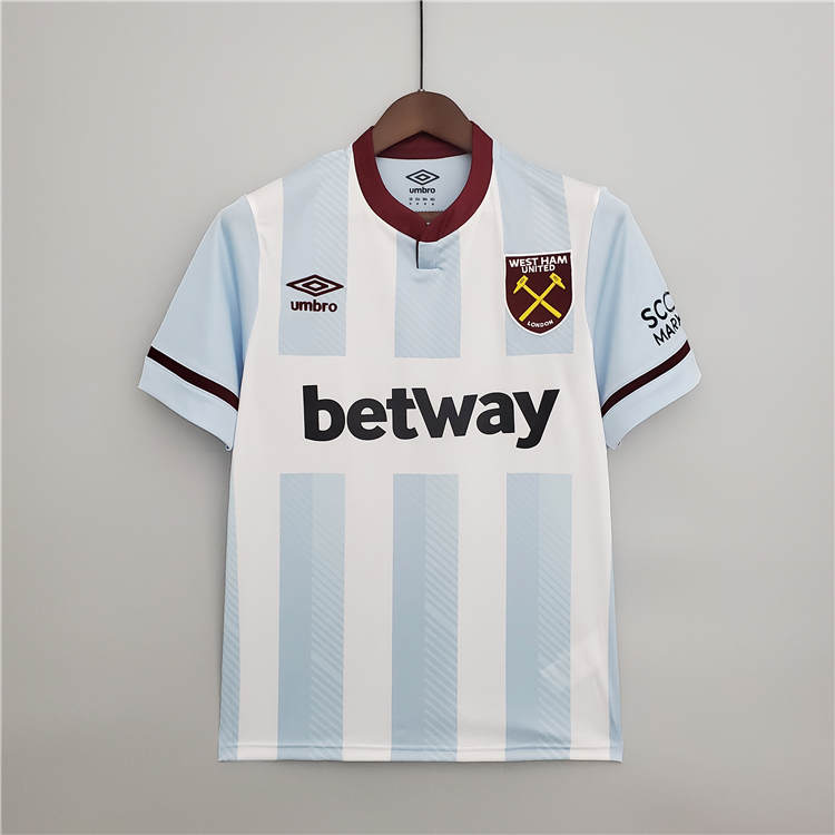 Professional Grade West Ham United 21-22 Away White Soccer Jersey