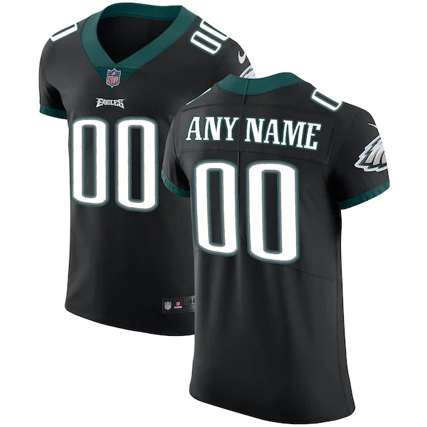 None Philadelphia Eagles Elite Jersey - Black | NFL Player Jersey