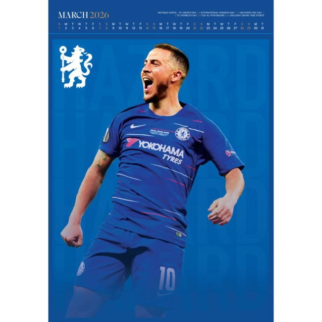 Calendar 2026 Authentic 2025-2026 Chelsea English Football Home Shirt