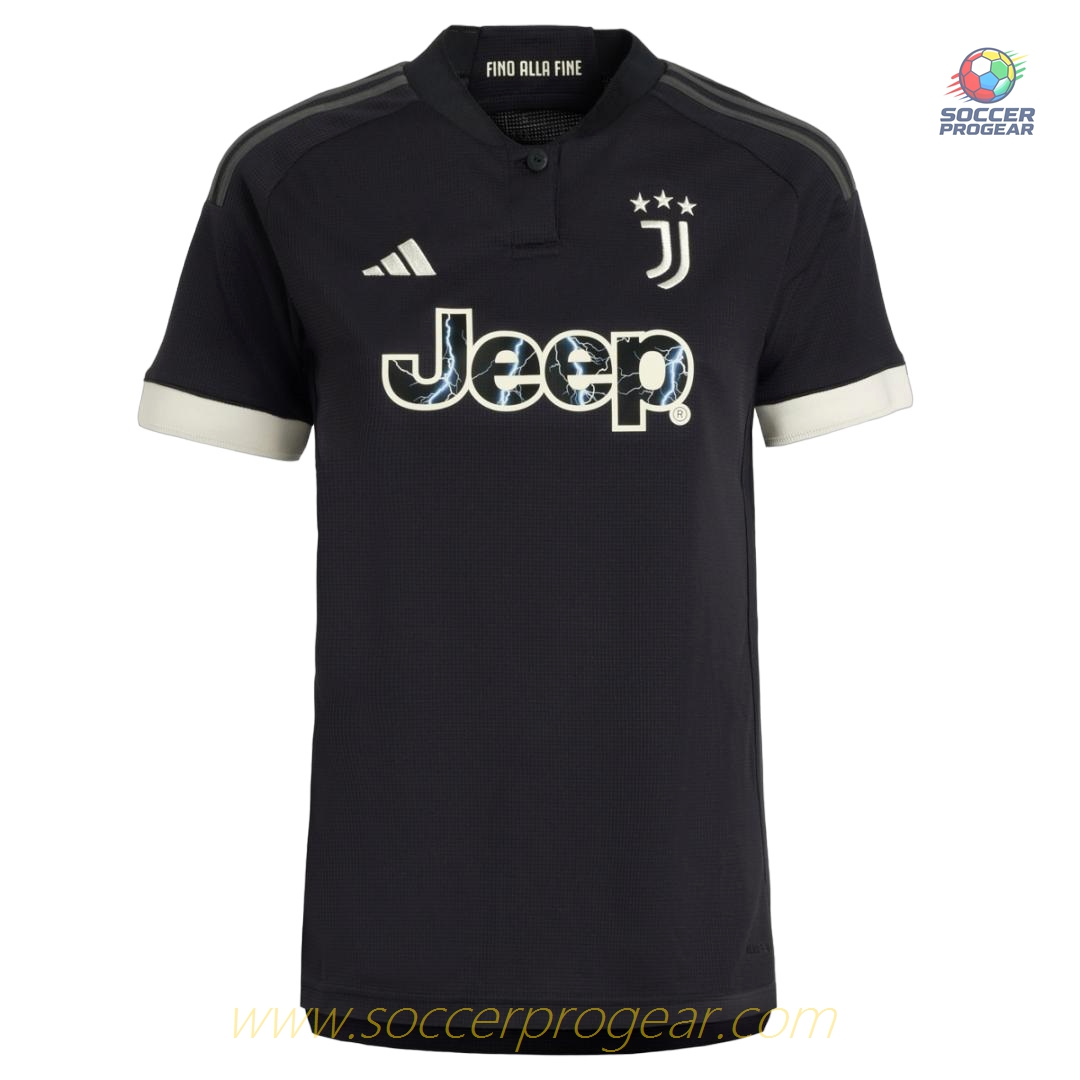 Juventus Third 2023 2024 Vlahovic Kids Edition Soccer Uniform Team Shirt