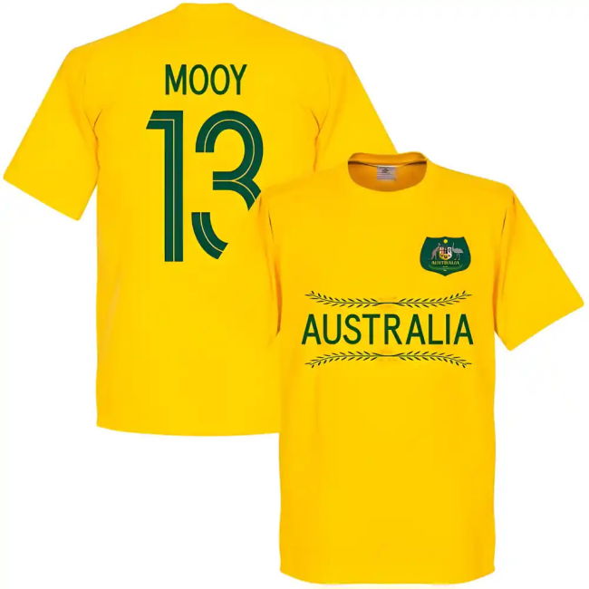 Cup Australia Mooy 13 Team T-Shirt - Yellow Kit Football