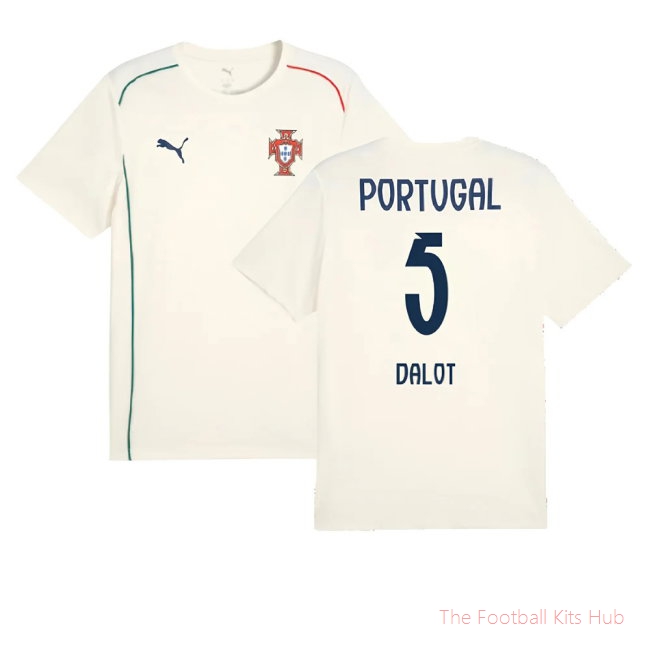[JED] 2025/26 Portugal Casuals Tee (Sugared Almond) (Dalot 5)