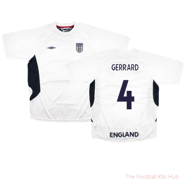 England 2005-07 Umbro Training Shirt (L) (Mint) (GERRARD 4)