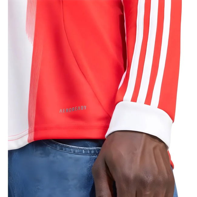 2025-2026 Home Shirt by Bayern Munich Long Sleeve (Men