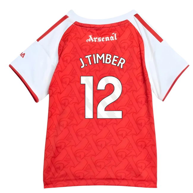 2025-2026 Arsenal Home Baby Kit (J.Timber 12)