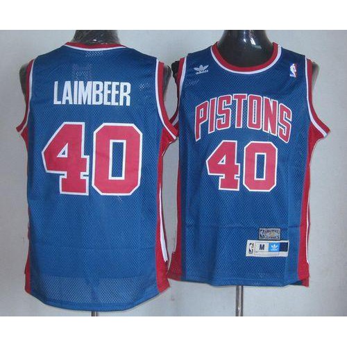 Blue DET Detroit Pistons #40 Swingman Jersey Basketball Jersey