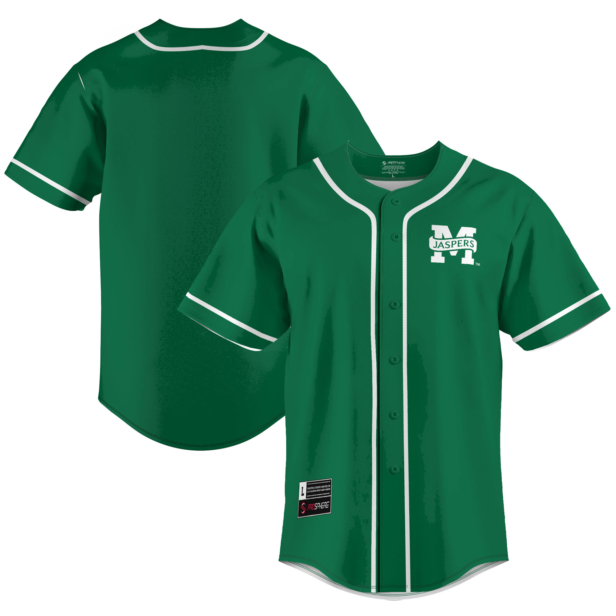 [NJP] Manhattan Jaspers GameDay Greats Lightweight Baseball Jersey - Kelly Green