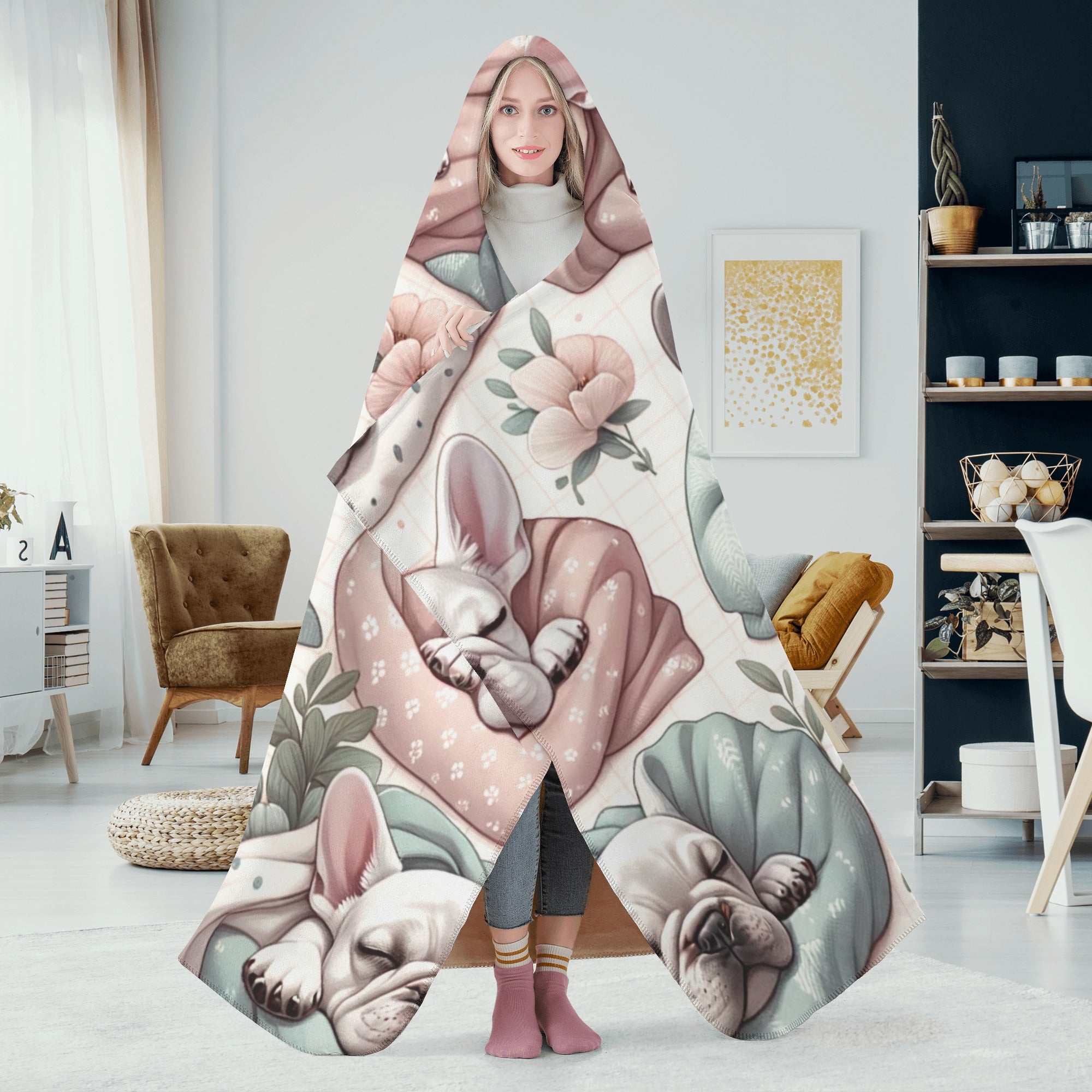 Culture-Inspired Stylish Ollie - Hooded Blanket for Daily Life Stylish