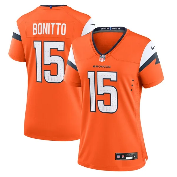 None Nik Bonitto Game Jersey - Orange | NFL Player Jersey | NFL Footba