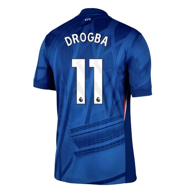 Chelsea 2025-20 Home Football Shirt with Drogba Printing L M S