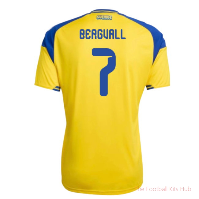 [JED] 2026/27 Sweden Home Shirt (Bergvall 7)