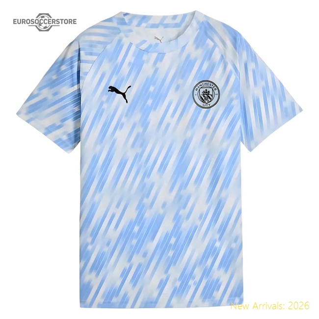 2025-2026 City Man Warm Up Jersey (Silver Sky) - Kids For Premier