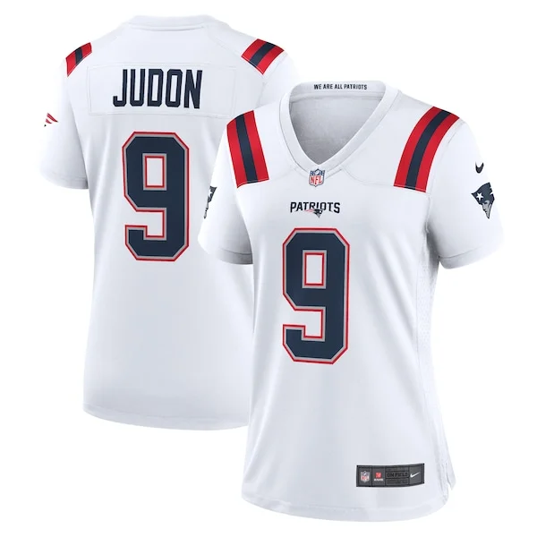 New England Patriots Game NFL Jersey - White | Authentic Football A...